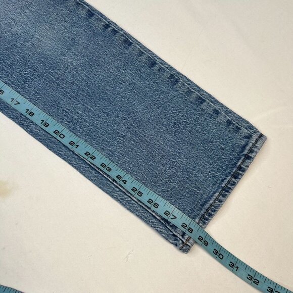 Rollas Original High Rise Straight Leg Jeans Brad Blue Light Wash 27 - Picture 8 of 11